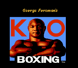 George Foreman's KO Boxing title screenshot